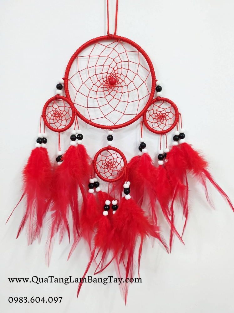 dreamcatcher đẹp đỏ